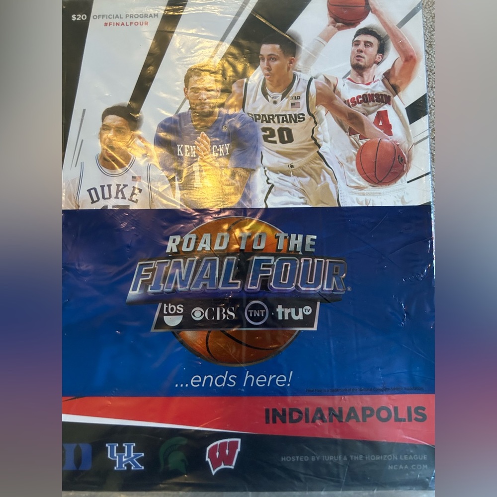 2015 NCAA Men’s Basketball Tournament Final Four Official Program UK WI Duke MST